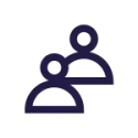 Two pleople pictogram